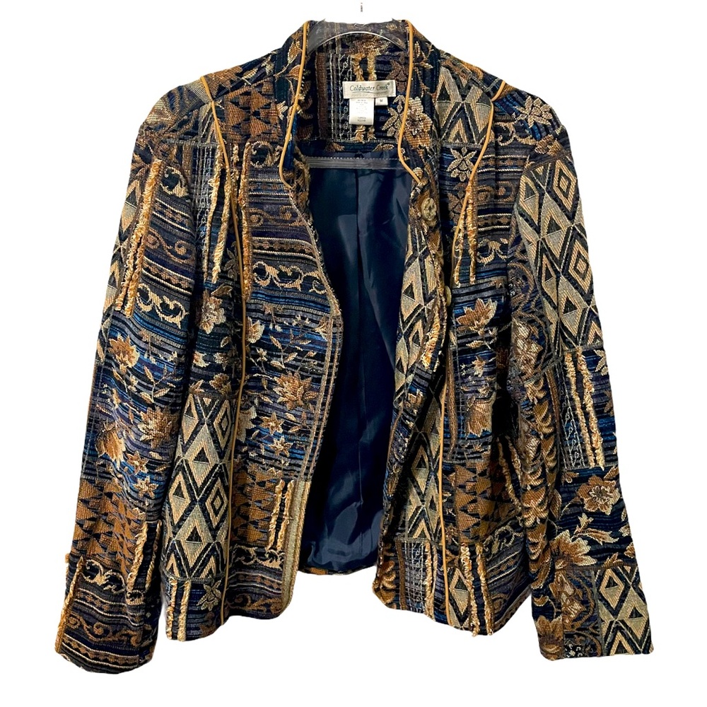 Vintage Tapestry Women’s Embroidered Coat Jacket